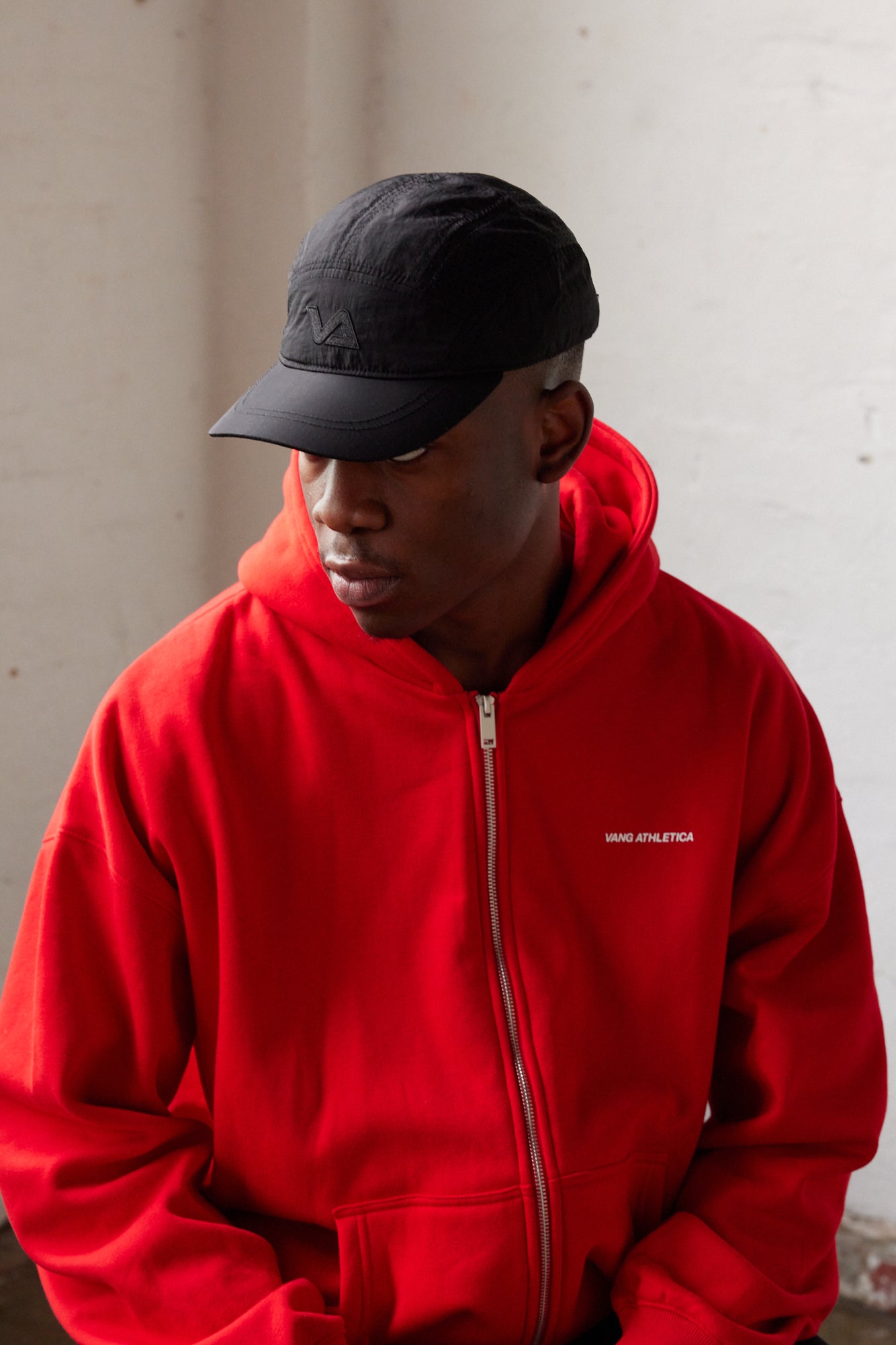 Star Training Zip Up Hoodie Red Vang Athletica