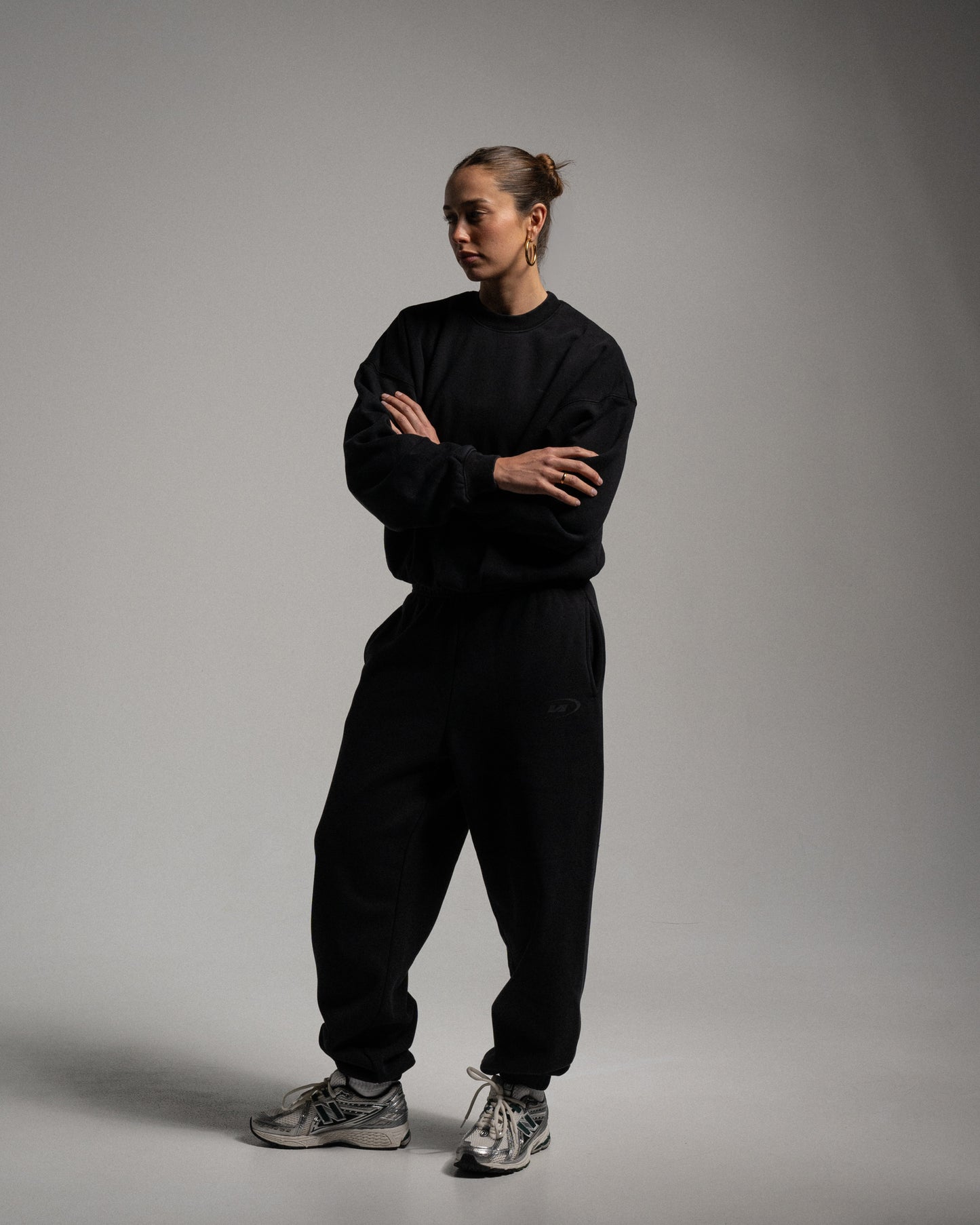 Star Training Cuffed Sweatpants - Shadow Black